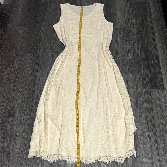 Isaac Mizrahi Cream Sleeveless Sundress Maxi - Picture 4 of 9